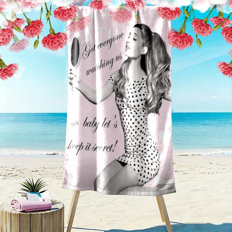 Ariana Grande Towel, Large Soft Quick Dry Towel for Beach Camping Swimming