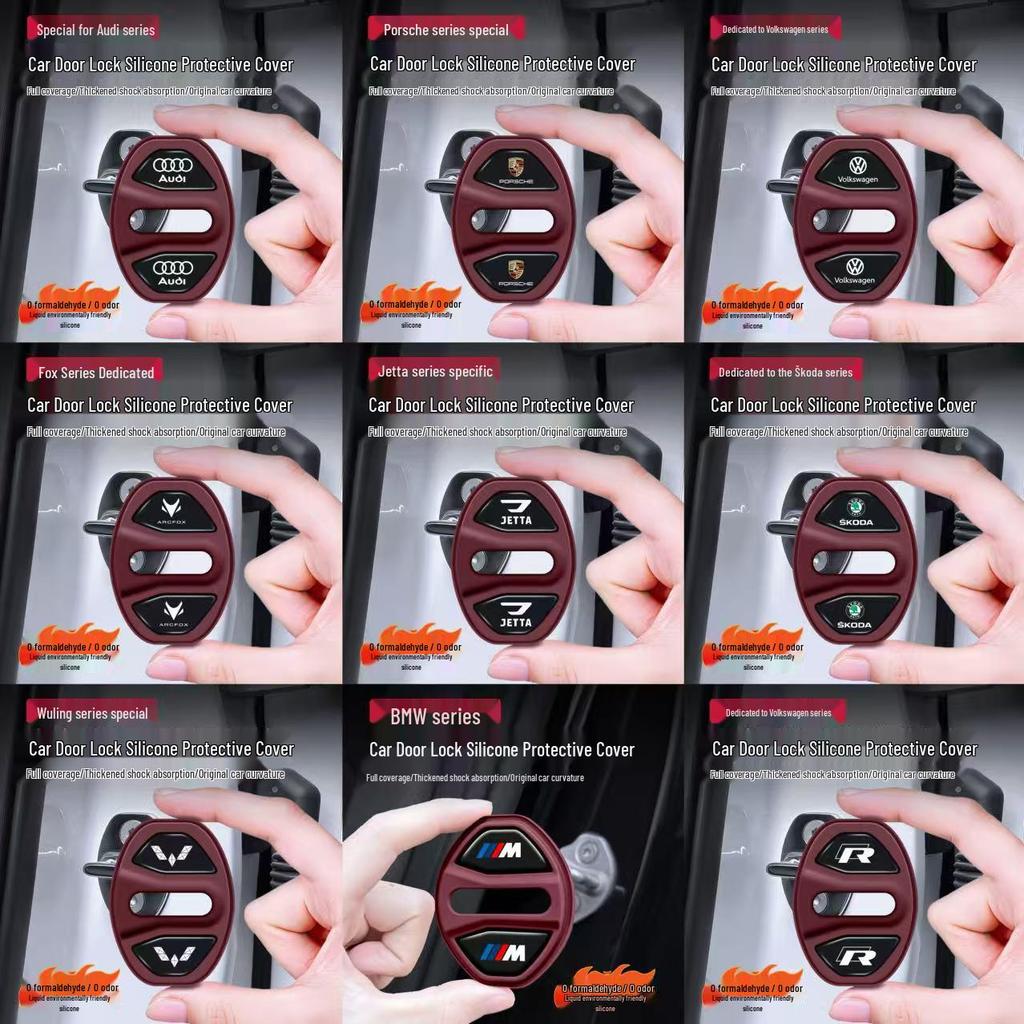 Silicone Door Shock Absorbing Pads & Waterproof Covers for Bestune B70/T55 and T77/T90 Cars