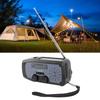 Emergency Hand Crank Radio with LED Flashlight AM FM NOAA Portable Weather Radio with 2000mAh Battery USB  d Solar Power for Camping
