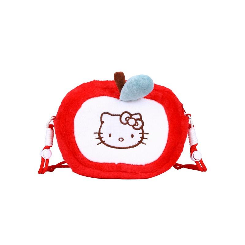 Fleece Bag Women's Messenger Bag Sweet Cartoon Children's Bag Cute Little Girl Doll Shoulder Bag