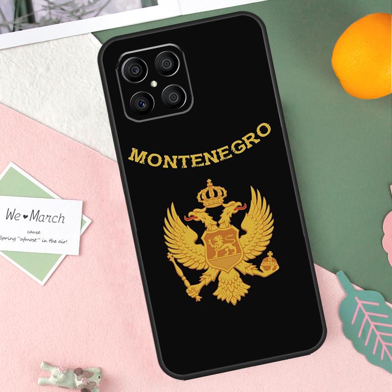 Montenegro Flag Case For Honor X8b X9b X9c X9a X8a X8 X9 50 70 90 Lite Honor 200 Lite Magic 7 5 6 Pro Cover