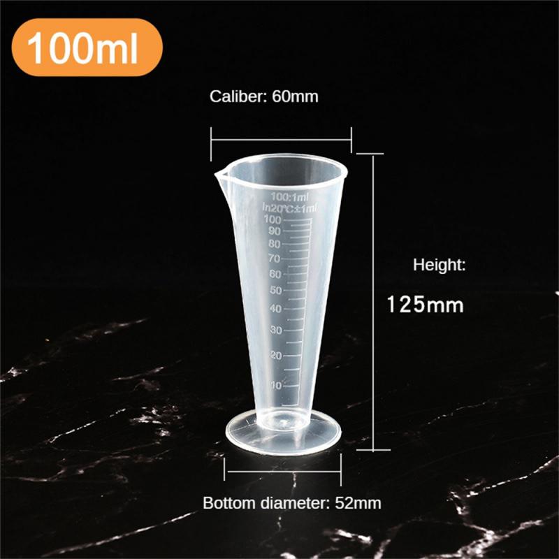 

Пластиковый градуированный мерный стакан большой емкости, лабораторный стакан с прозрачной крышкой, кухонный стакан для выпечки