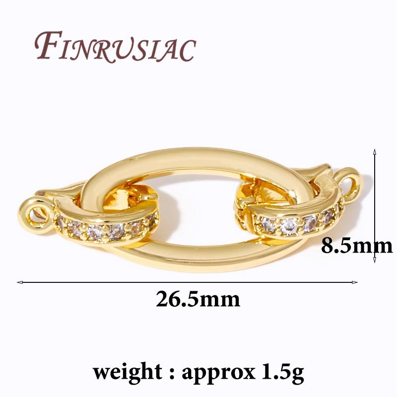 

18K Gold Plated Clasp For Jewelry,Pearl Clasp Connector For Bracelets Making,DIY Necklace Findings,End Bead Clasp Connecting 1 piece