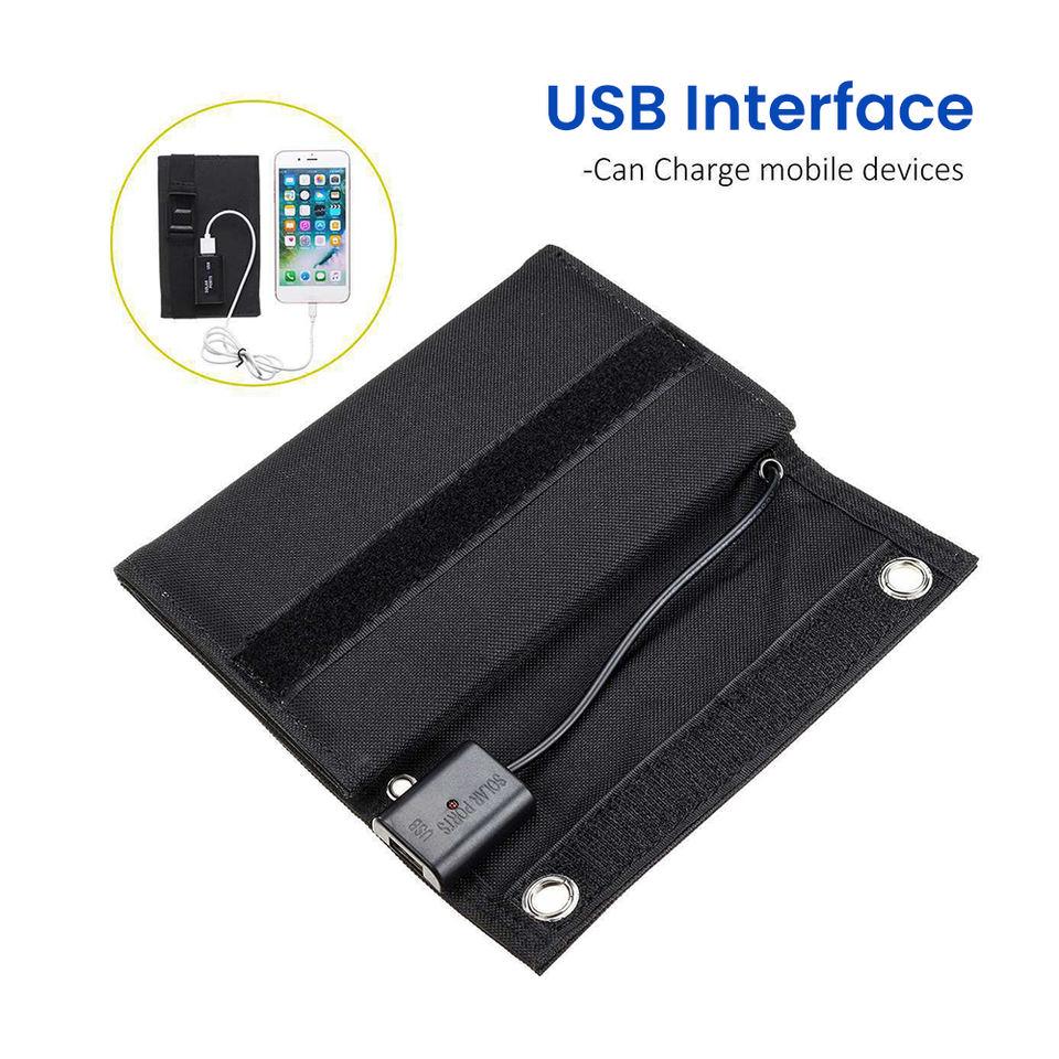 Mini 15W składany panel słoneczny USB przenośny składany panel słoneczny ładowarka zewnętrzna power bank ładowarka baterii do telefonu