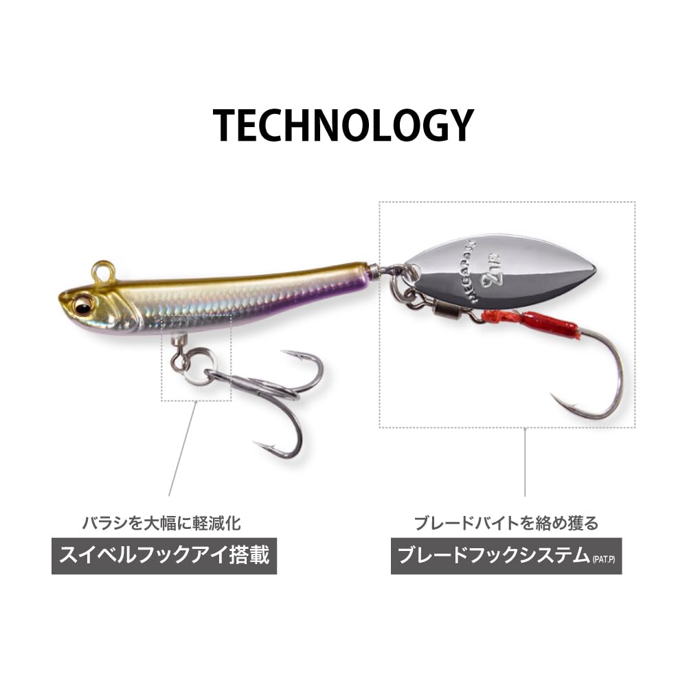 [Megabass] Makippa FFS 1/4oz Blade Jig LZ Chiayu