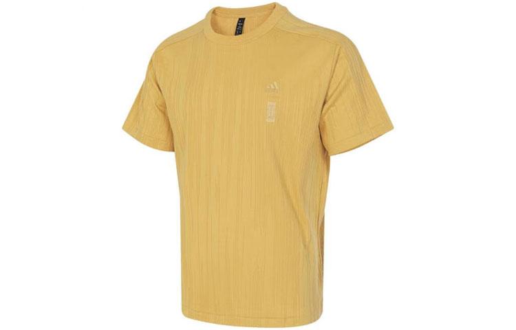 Adidas T Shirts Men s Yellow Crew Neck Moderate IW1519 XL