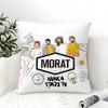 Rock Music M-Morat Band 4 Pillow Case Linen Pillow Case Sofa Home Decor Cushion Cover Cushion Cove