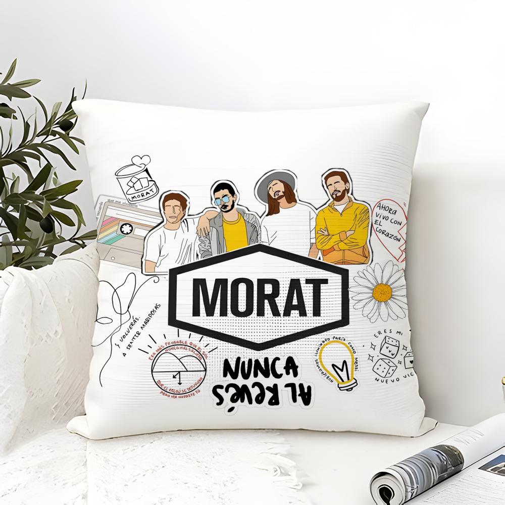 Rock Music M-Morat Band 4 Pillow Case Linen Pillow Case Sofa Home Decor Cushion Cover Cushion Cove
