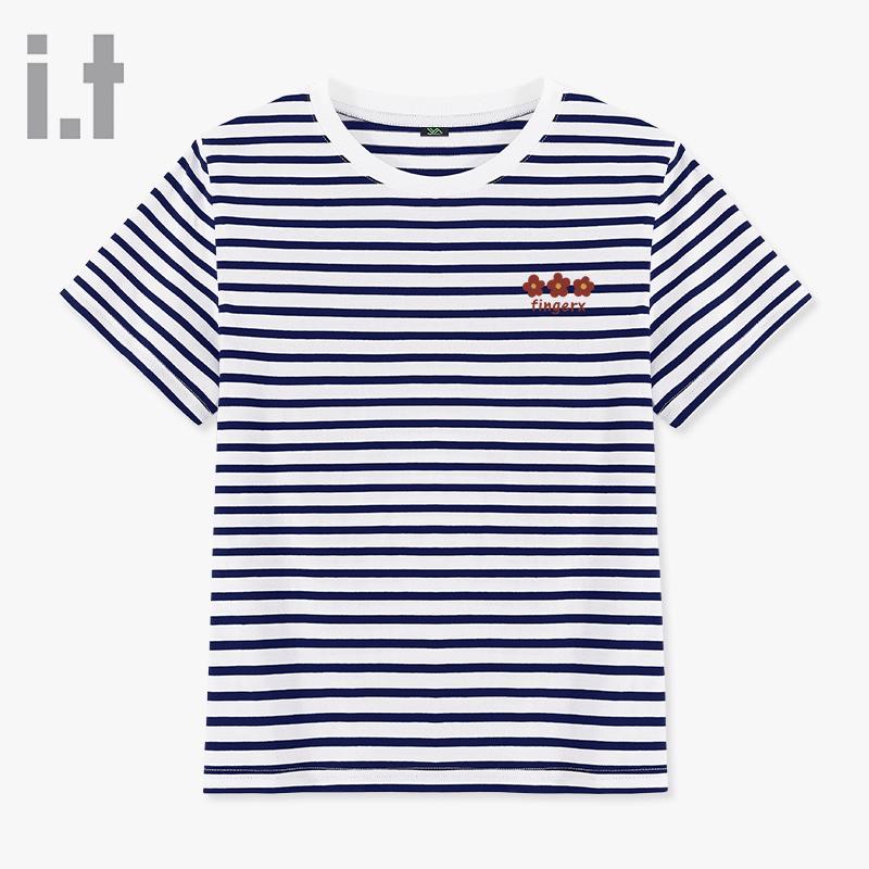 Fingercroxx Women s Striped Cotton T-Shirt M