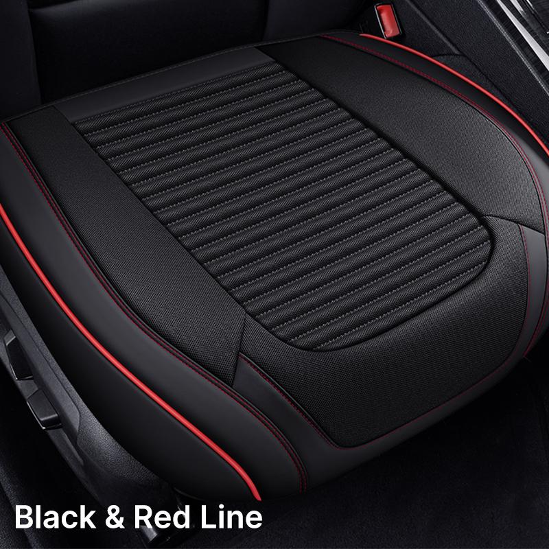 PU Leather Car Seat Cover Universal Vehicle Seat Cushion Anti Slip Chair Protector Mat Waterproof Sweatproof Surface