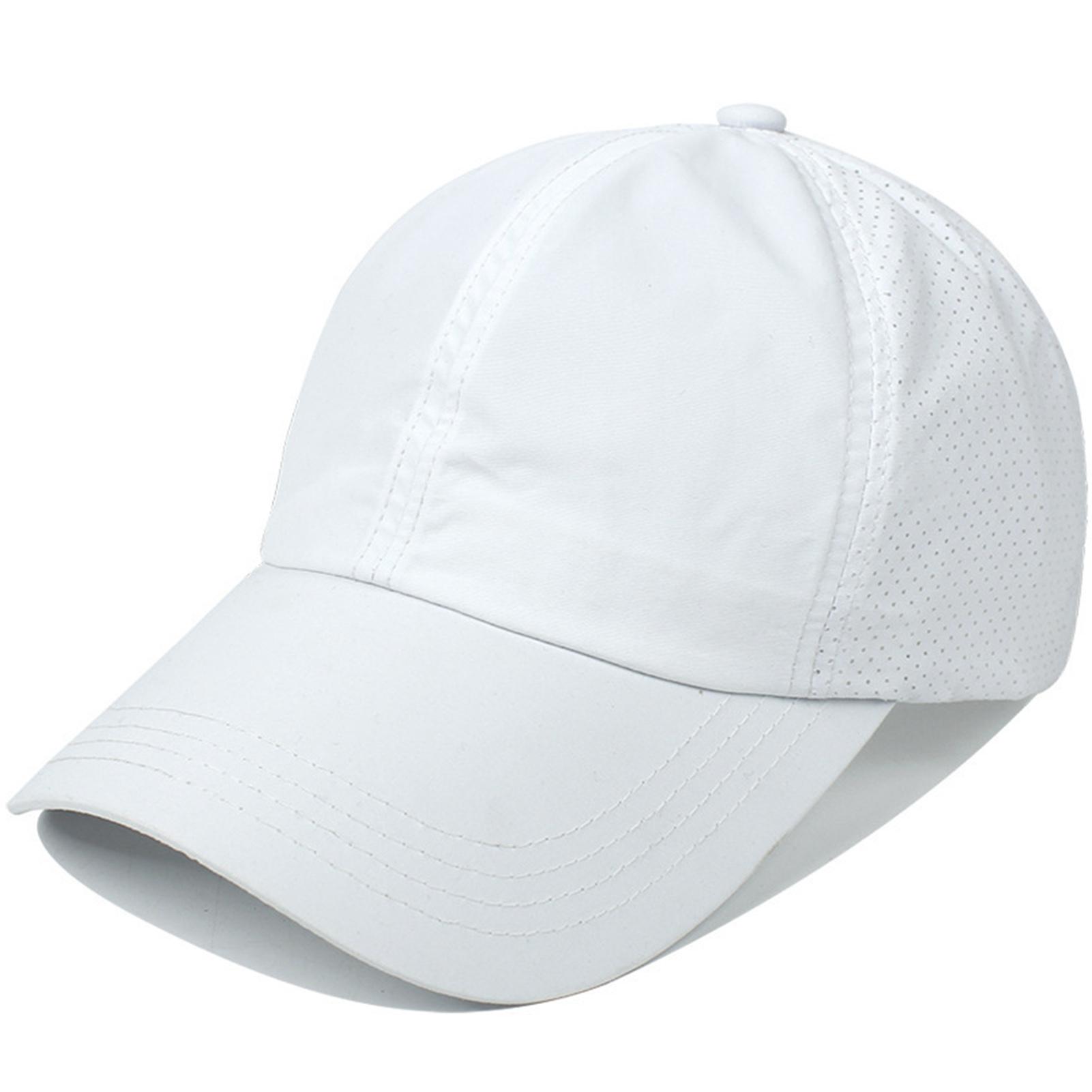 Summer Solid Color Baseball Caps Casual Unisex Baseball Cap Solid Color Criss Cross Ponytail Baseball Cap for Outdoor Travel