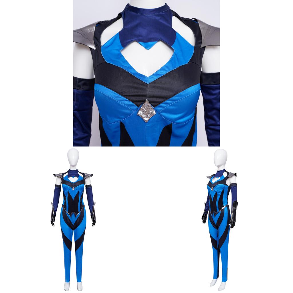 Mortal Kombat Kitana Cosplay Costume With Pu Leather For Female Cosplayers