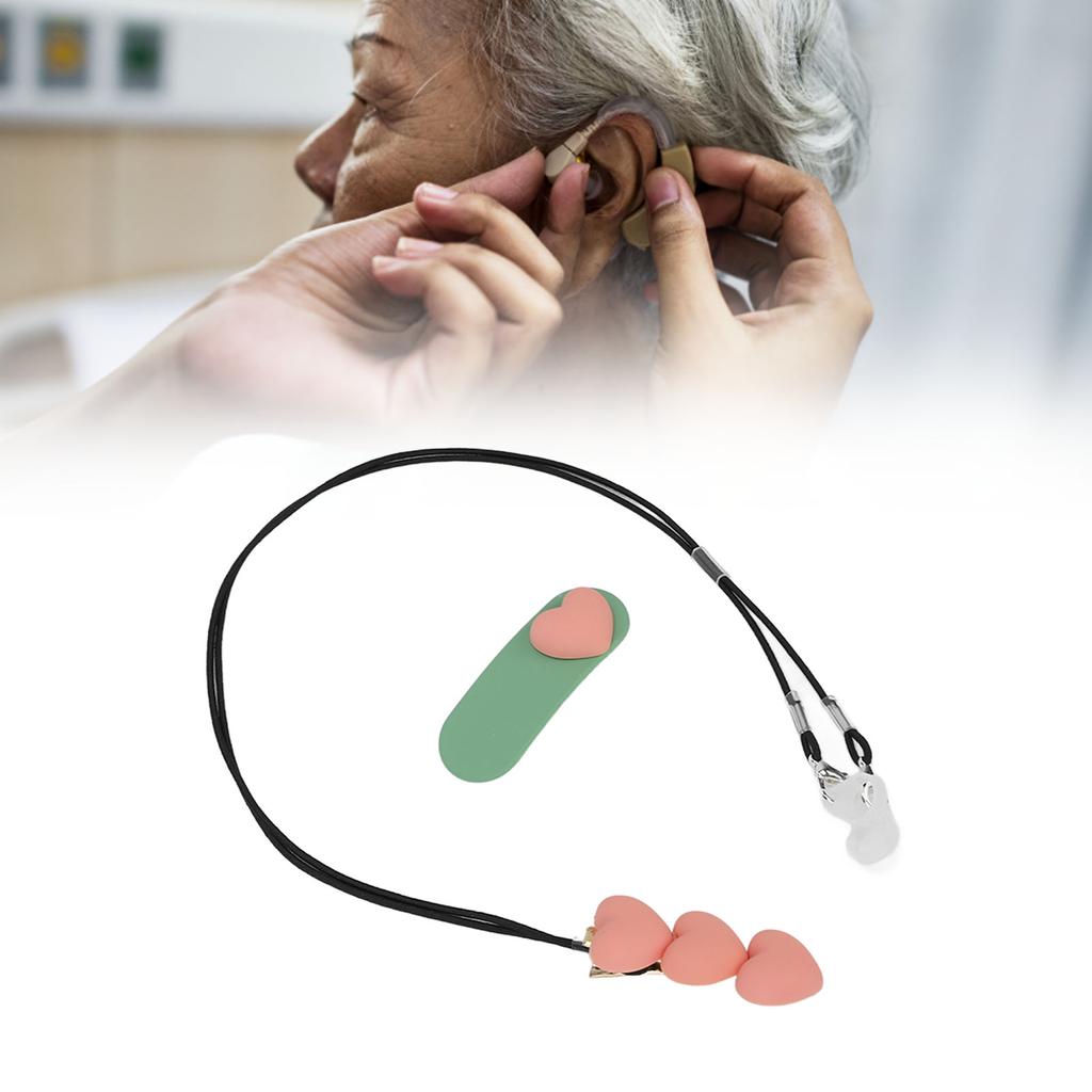 Hörgerätehalter Binauraler Verlustschutz Liebe Hörgeräte-Clips für Kinder Orange Pink