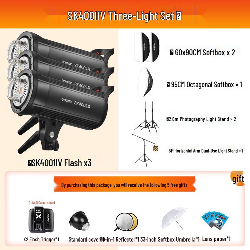 Godox SK400IIV Professional Studio Strobe Flash Kit