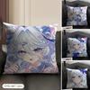 Cute Furina Genshin Impact Cushion Cover Natural Linen Organic Fabric DoubleSided Printing Sofa Home Decor Gift Pillow Case