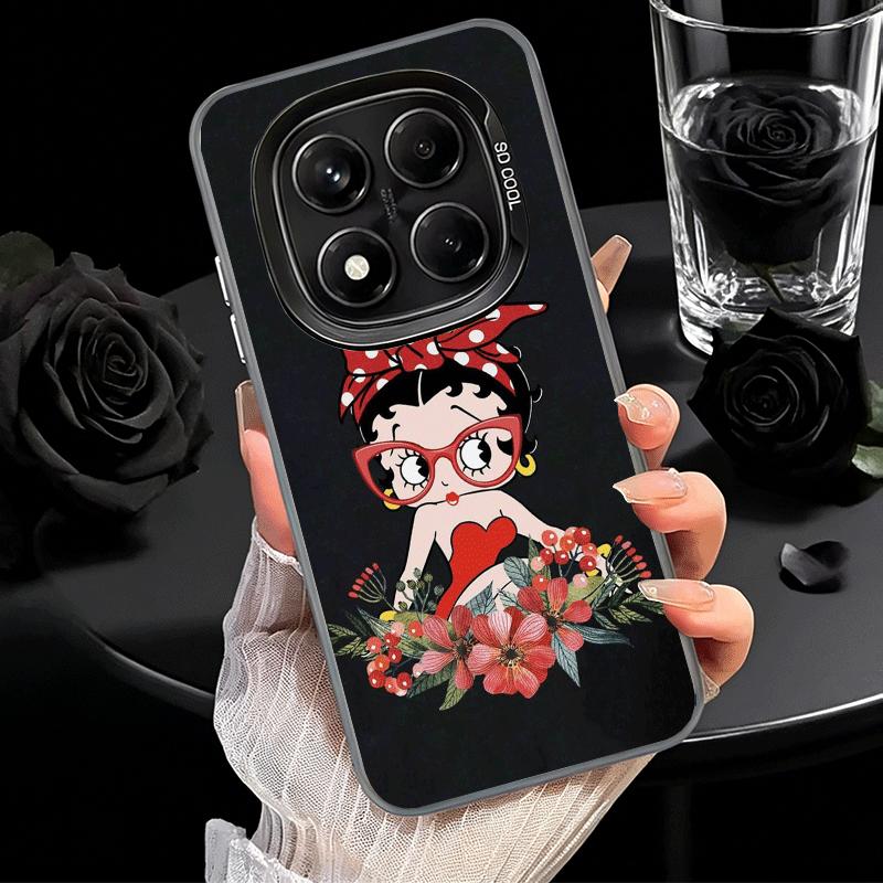 B-Bettys B-Boops Girl Soft Phone Case for Xiaomi Redmi Note 13 14 15 Pro Plus 12S 12 11S 11 11T 10S 10 Shockproof Cover Back She