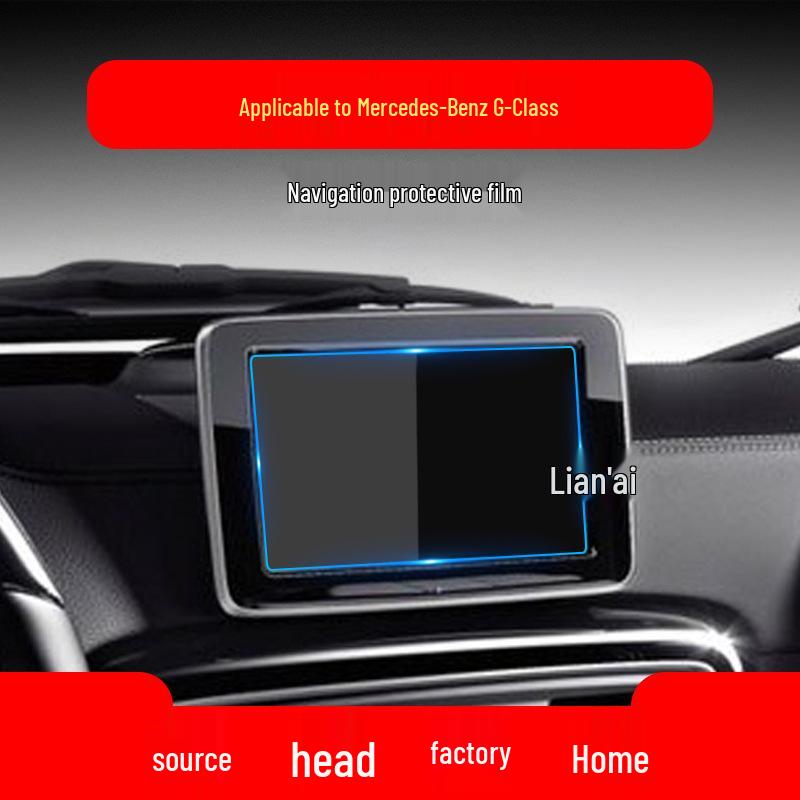 Tempered Glass Screen Protector for 25 Mercedes-Benz G-Class and V-Class Navigation and Console Models