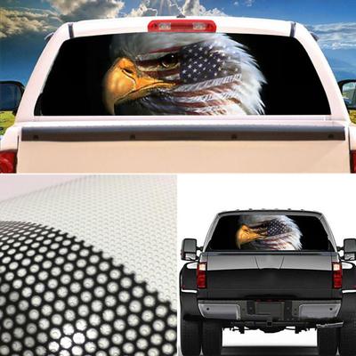 American Flag Eagle Print Heckscheiben-Grafikaufkleber für Auto, LKW, SUV, Van