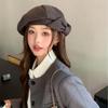 2025 Large Bow Beret for Women: Summer/Autumn Painter Style for Larger Head, Slim Face Effect