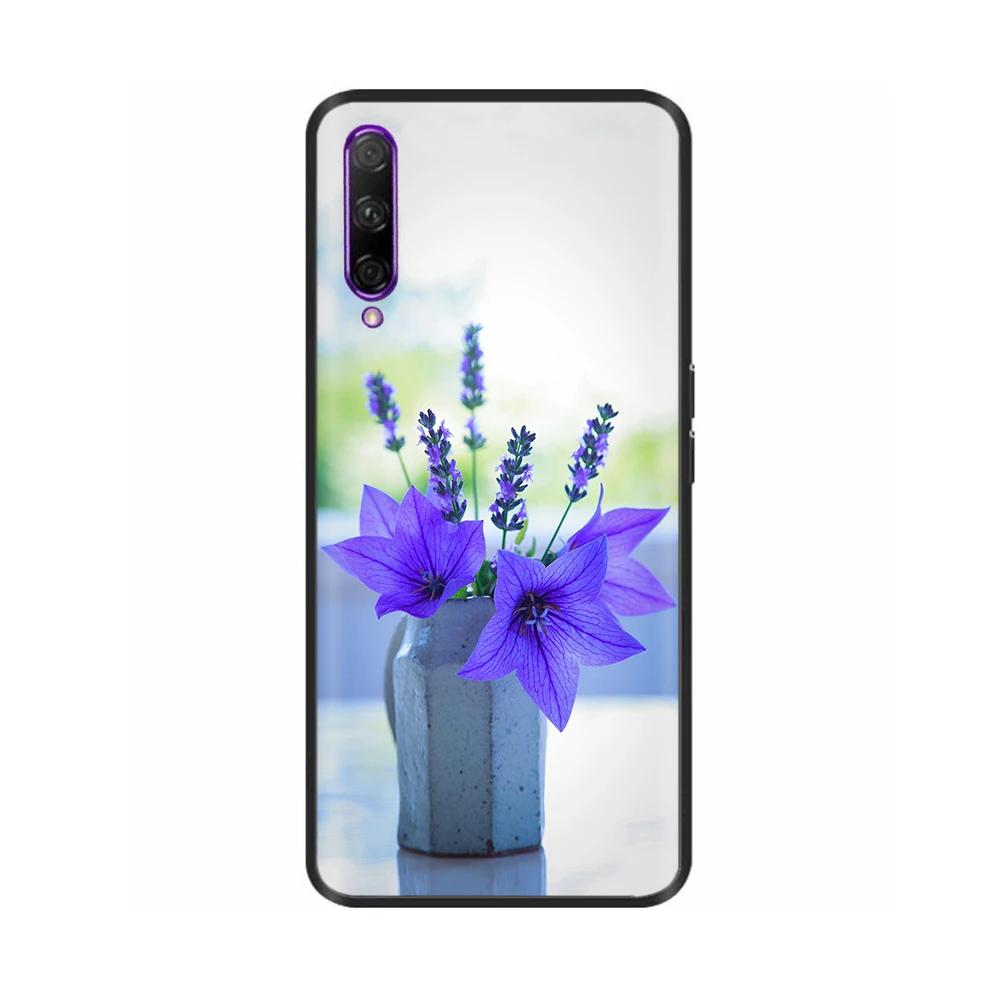 Black Silicone Case For Huawei P Smart Pro Case Cute Soft Cover for Huawei P Smart Pro Fundas PSmart Pro Protective Shell Capas