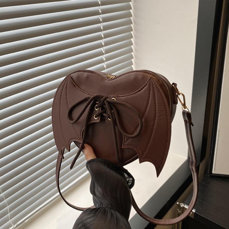 

Yogodlns Новая модная и персонализированная сумка через плечо Wing, универсальный модный дизайн, женская сумка через плечо, сумка-коробка и кошелек 20.5x7.5x17cm кофейный