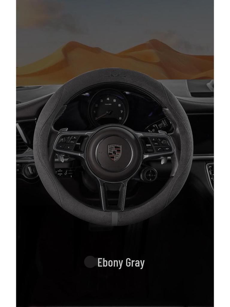 Suede & Fur Steering Wheel Covers: Winter Anti-Slip, Sweat-Absorbing, Luxury Women's Covers
