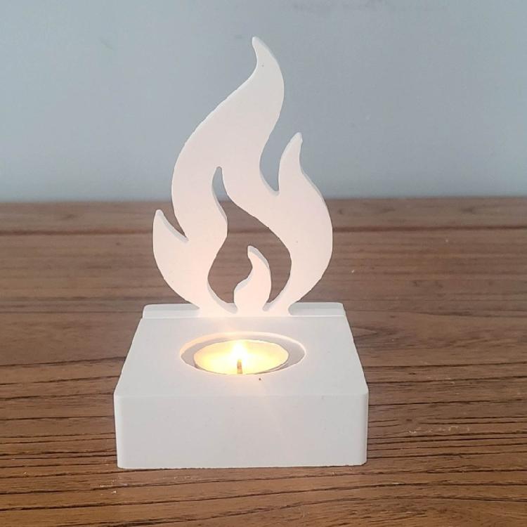 Silicone Molds Rabbit Candle Holder Resins Molds DIY Flame Candlesticks Mould