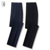 Women's Summer Black Professional Straight-Leg Trousers