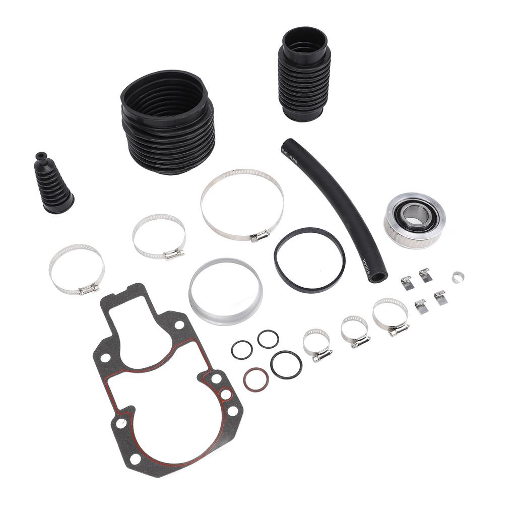 Transom Bellows Repair Kit Exhaust Shift Cable Bellow Gimbal Bearing 3/4in Water Intake Hose 30 8030