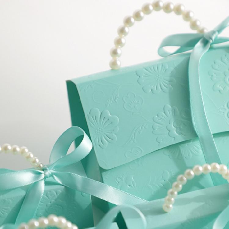 10Pcs Wedding Candy Boxes Handbag Candy Boxes Bag Chocolate Treat Gift Boxes