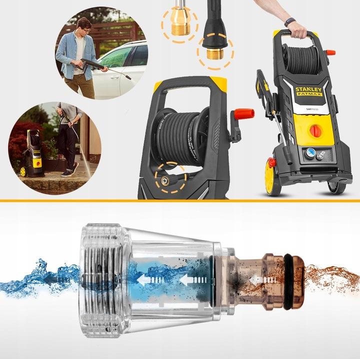 Myjka Ciśnieniowa Stanley 260Bar Mosiądz Pompa Fatmax 3000W Zwijacz Patio