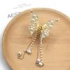 High-End Rhinestone Butterfly Hair Claw Clip - Korean Style Hair Accessory