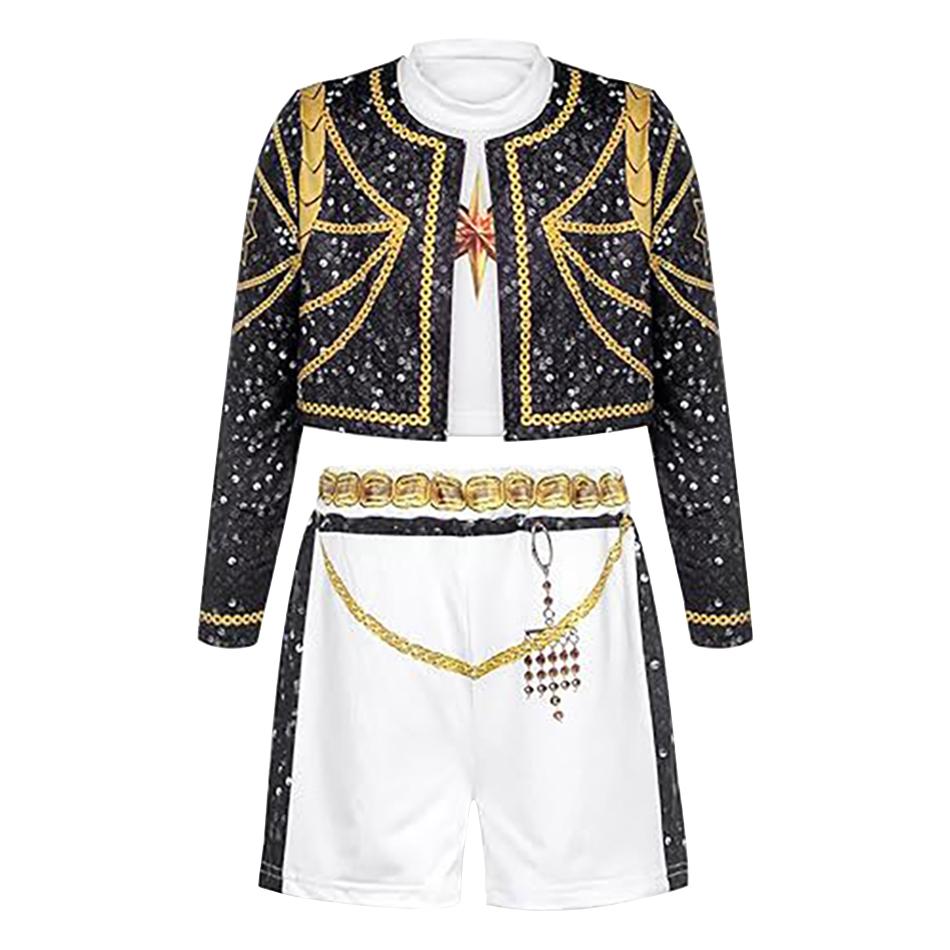 

Demon Hunter Girls Cosplay Costume Kids Kpop Stage Wear Children Halloween Christmas Party Dress Performance Clothes 110cm