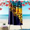 Harmonic Melody Vibrance Explosion Print Beach Towel, Quick Drying, Suitable for Travel, Outdoor Sports, Jogging, the Beach and Swimming, Gift