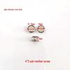 Nickel-Plated Flat Head I-Stud Belt Clip Plate Binding Screw Rivet