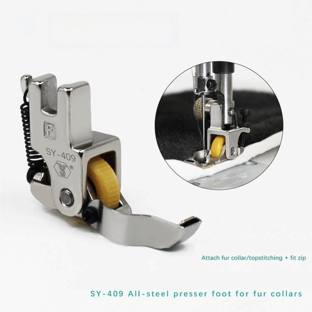 Professional Roller Presser Foot Durable Faux Collar Presser Foot for Workshop