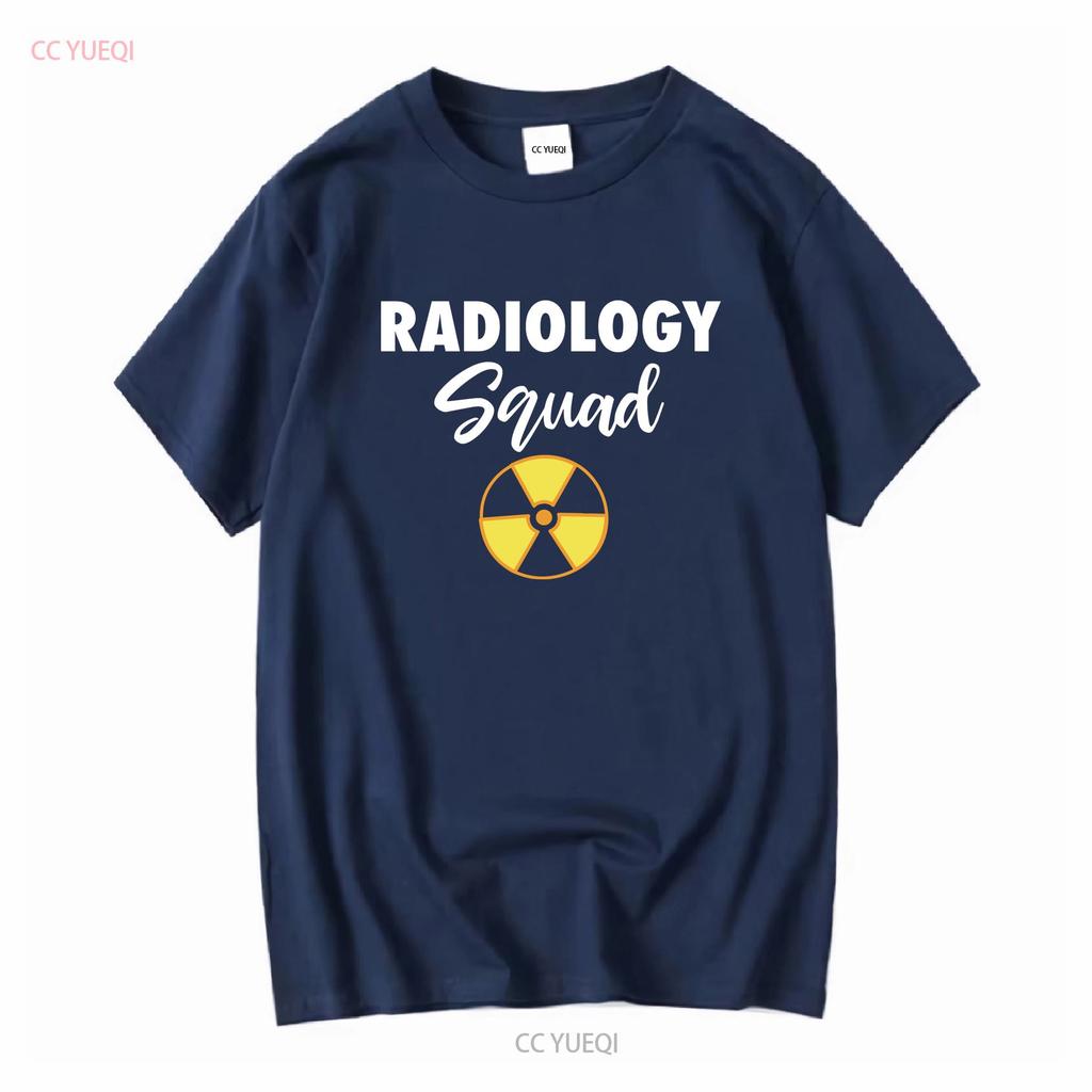 Radiology Squad RadiologisT T Shirt X ray Tech Rad Graduate long or short sleeves vintage Washed Top For Everyday Wear