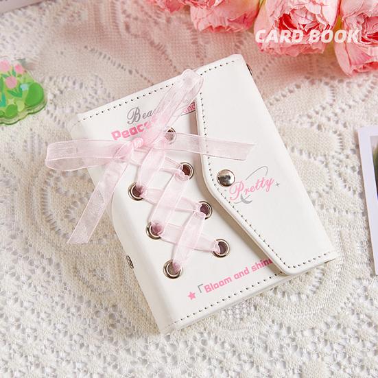 Girls Sticker Notebook Binder 20 Double-Sided Pages Transparent PP Inner Page Scrapbook Refill Pages