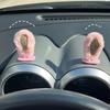Winter Warm Soft Plush Bunny Ear Car Interior AccessoriesCar Steering Wheel Cover