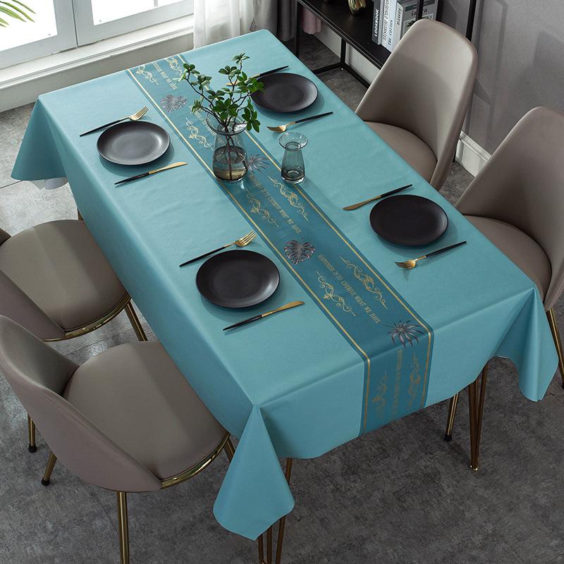 Moderne Donkere Serie Bedrukking Waterdichte Tafel Tafelkleed Bruiloftsdecoratie Rechthoekige Salontafels Hoes Picknickkleed