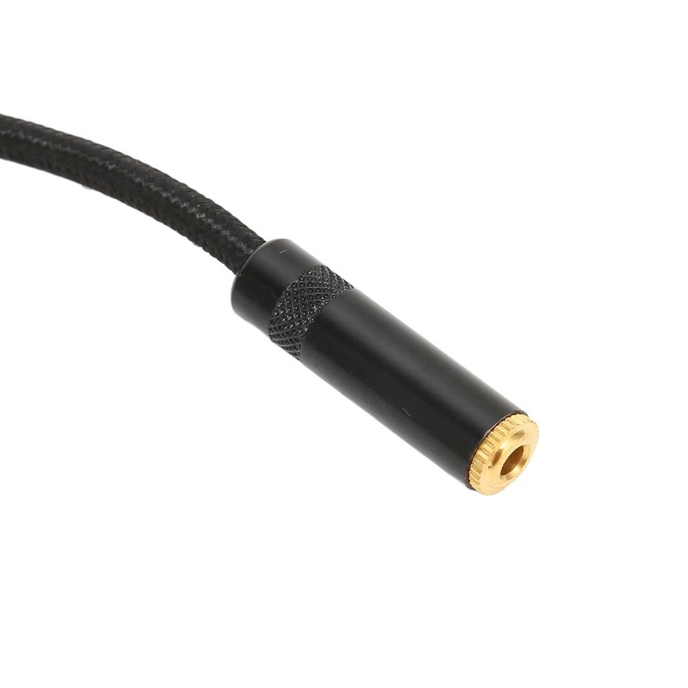 0.3m/0.98ft 3Pin XLR Male to 3.5mm Female Calbe Nylon Woven Audio Cable  for Guitar