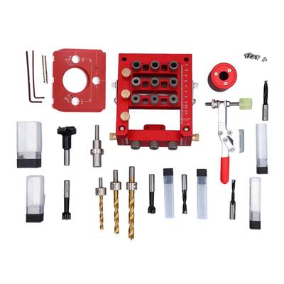 Hinge Drill Jig Cabinet Door Drilling Hole Guide Positioner Locator 3 In 1 Woodworking Tool