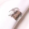 1Pcs Fall Leaves Napkin Rings Napkin Holder Gold Silver Christening Bangle Wedding Gifts Baptismal Shower Party Decor