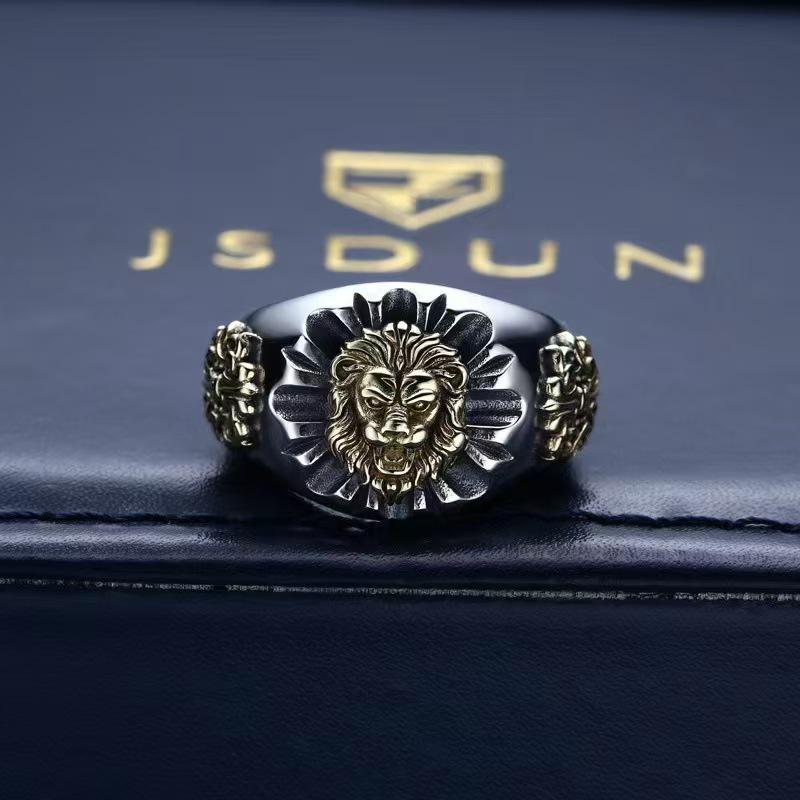 Men s Retro Korean-Japanese Punk Open Ring – Aged, Simple, Hip Hop, Index Finger Accessory золотой