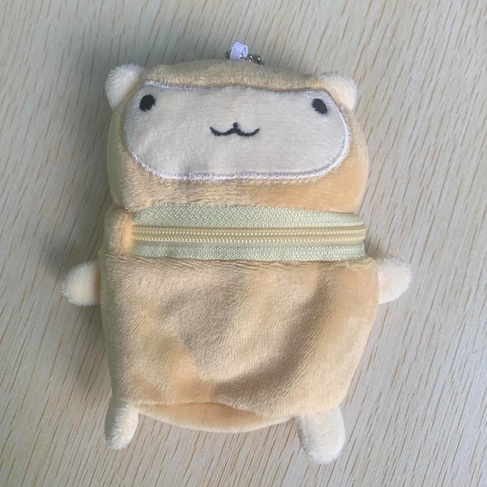 Fluffy Cartoon Coin Purse Cute Keychain Pendant Portable Animal Shape Earphone Storage Bag Girls