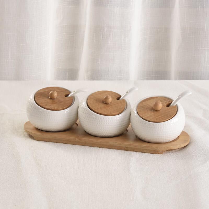 

LISM Golf Bamboo Lid Seasoning Jar Set (Set of 3)