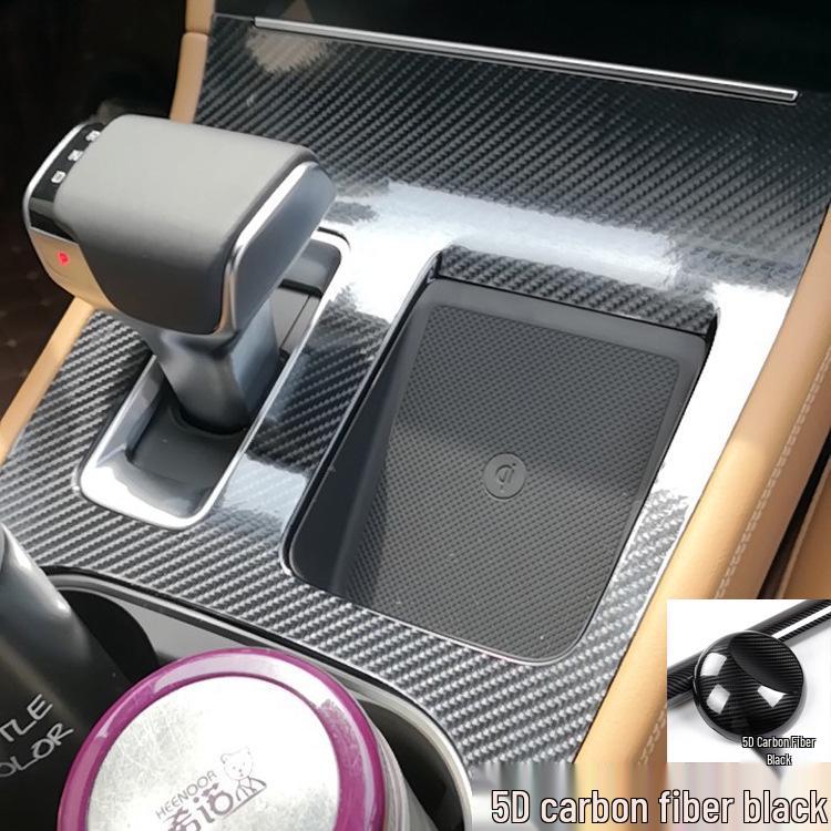 Carbon Fiber Texture Gear Shift Panel Sticker for Ideal ONE Console Decoration