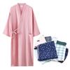 Yume Pajama Double Gauze Includes Hand and Terry Soft To the Perfect for Size Bathrobe, 100% Cotton, Towel, Men's Women's, Cloth, Moisture-Wicking,