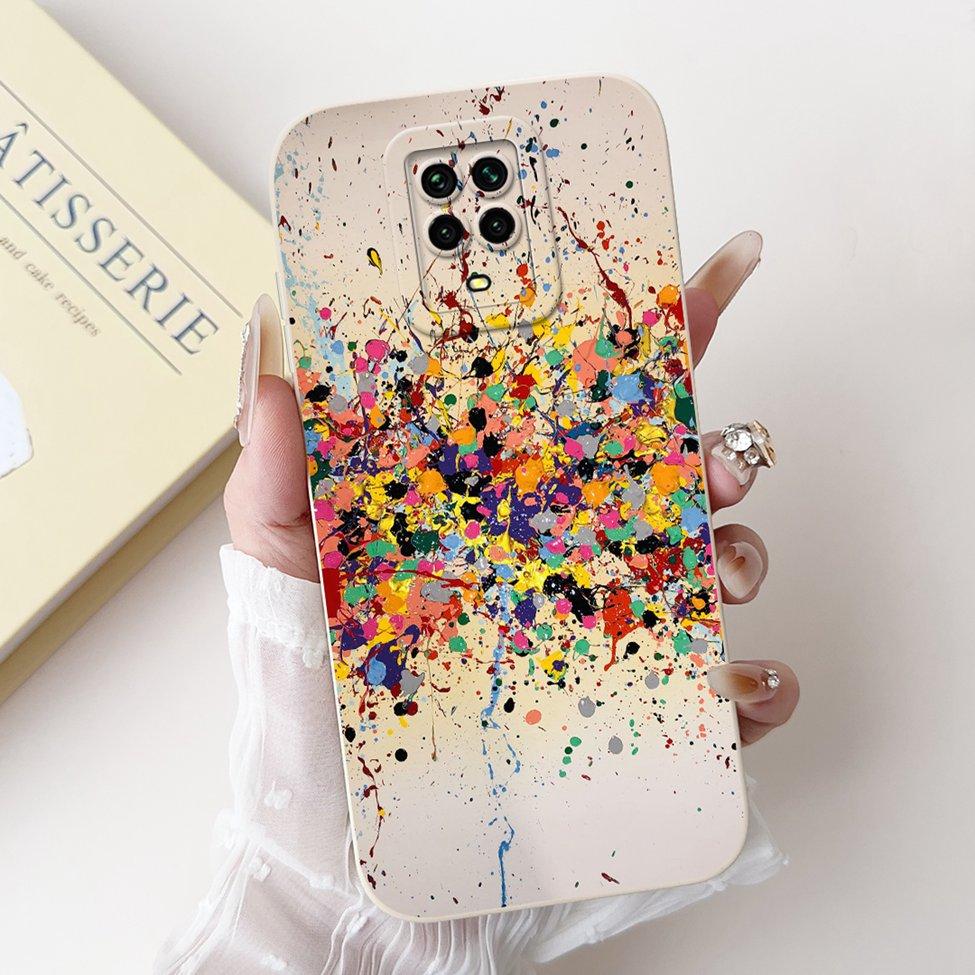 Casing For Redmi Note 9 9S 9Pro 4G Back Cover For Redmi Note 9 Pro Case Cute Cartoon Fashion Flowers Silicone Shockproof Bumper