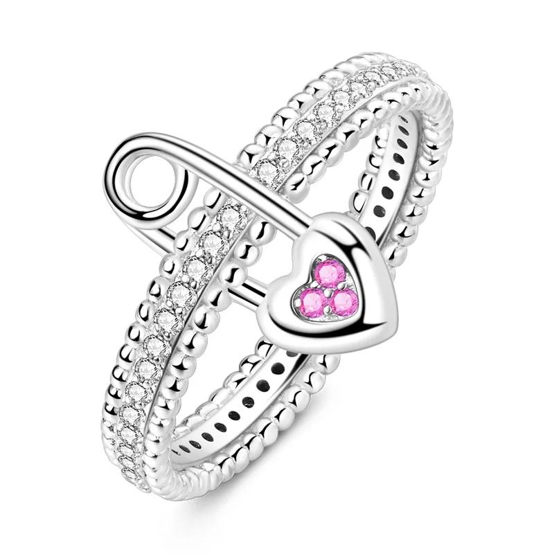 copper Double Heart Ring Bow Starfish Crown Bow Moon Rings Ideal For Women Fine Jewellery Wedding Party Valentines Day Gift